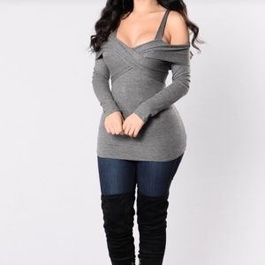 Fashion nova wrap top