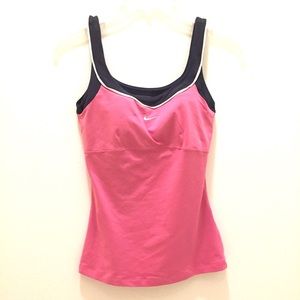 Pink and gray NIKE tennis tank top