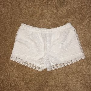 White comfy, fancy shorts