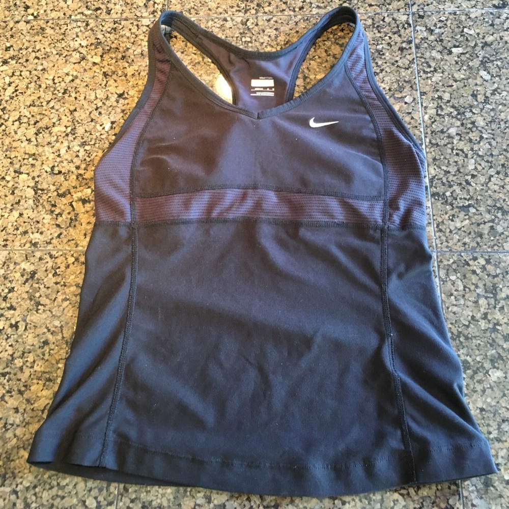 Nike workout top with built in bra