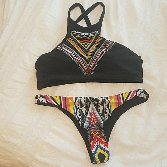 Other - NWT Tribal High Neck Cheeky Bikini