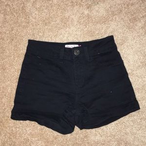 Black highwaisted shorts