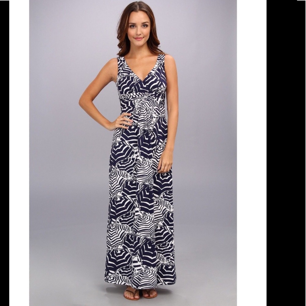 Lilly Pulitzer NWOT Sloan Maxi Dress Oh Cabana Boy