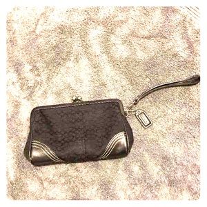Medium Coach clutch/Wristlet