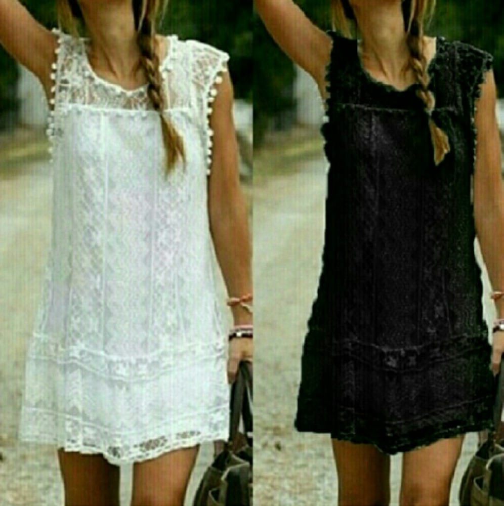 ⚡ 3 for 15$ Flowy lace mini in black and white