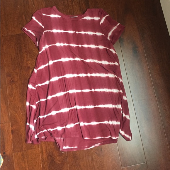 Acemi Dresses & Skirts - Marshall's Maroon & White Dress