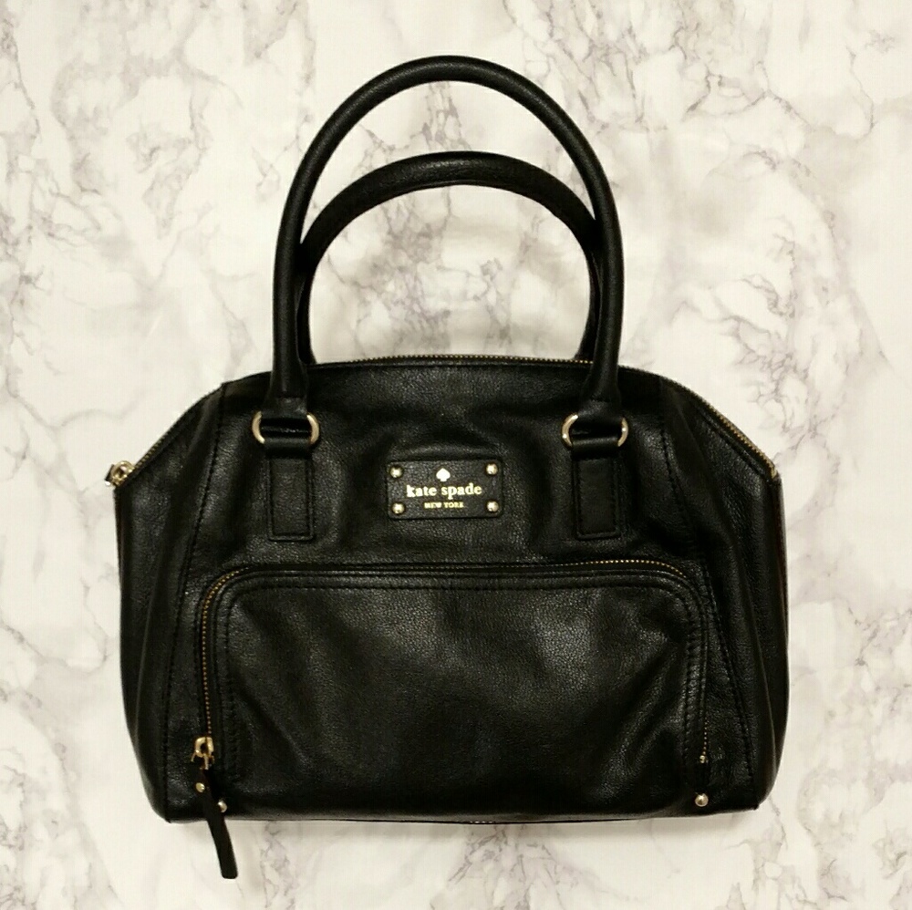 Kate Spade Purse, Black with "Sew It On" lining.