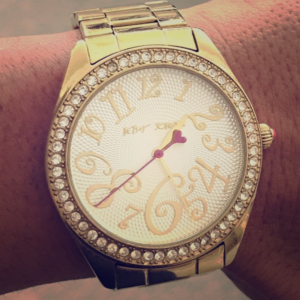Betsy johnson gold watch