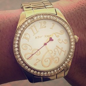 Betsy johnson gold watch