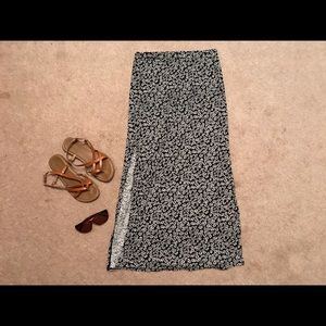 American Eagle Maxi Skirt with a slit.