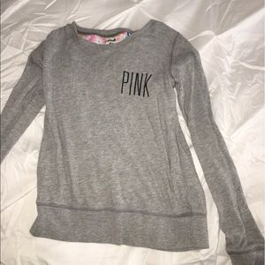PINK Gray Long Sleeve