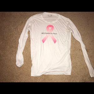 Underarmour breast cancer awareness shirt