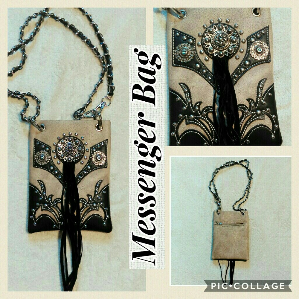 ⏬$25 NWOT Fashion leather messenger bag