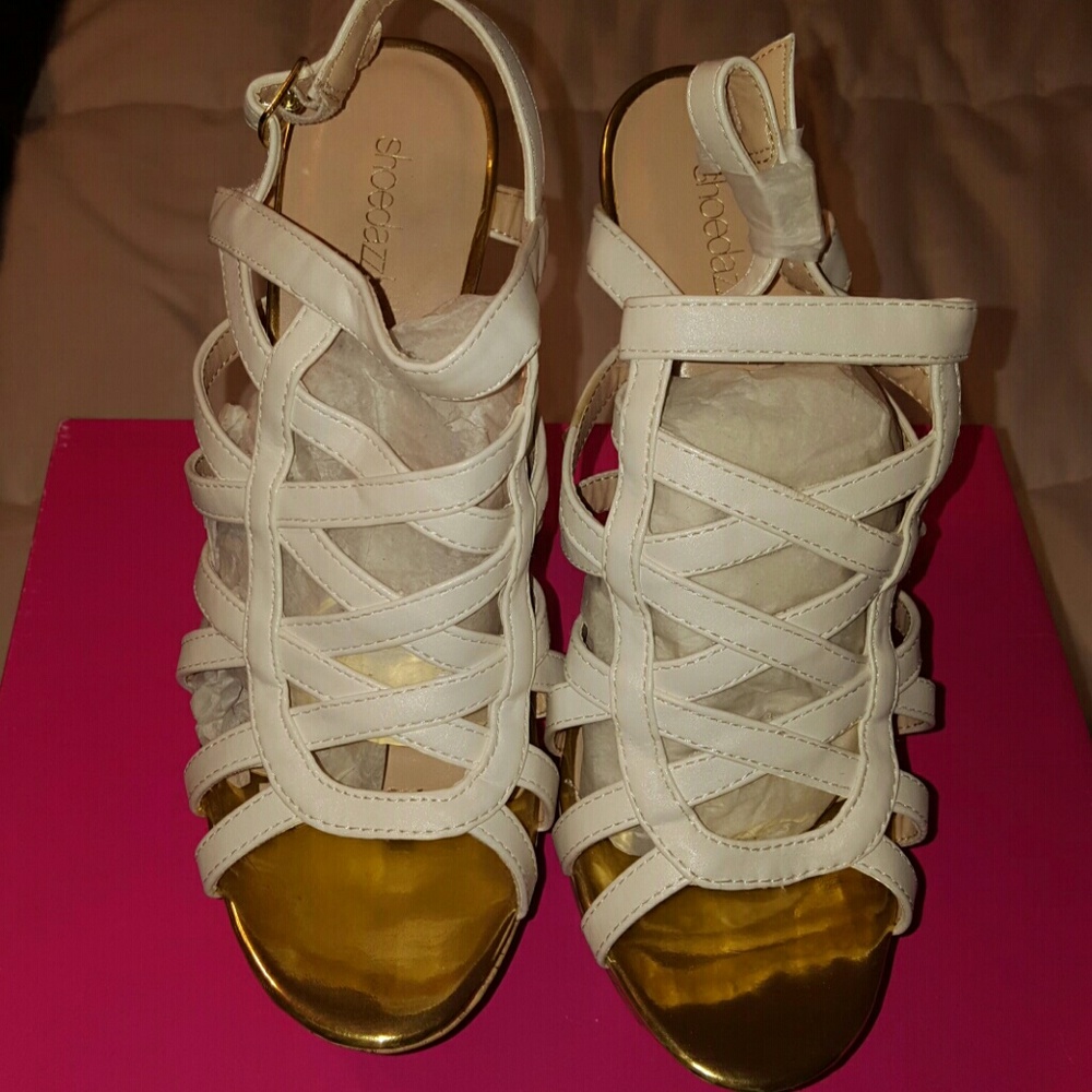 White strappy sandal