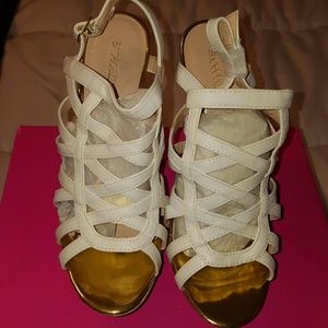 White strappy sandal