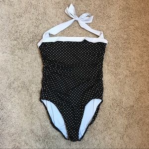 Ralph Lauren Black and White Swimsuit Polka Dot 14