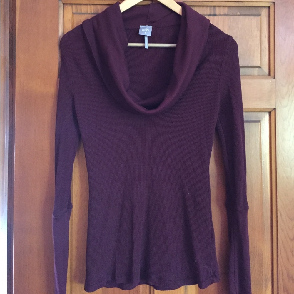 Plum bono cowl neck cotton top