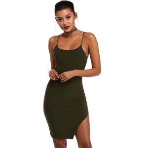 Olive dress NWOT