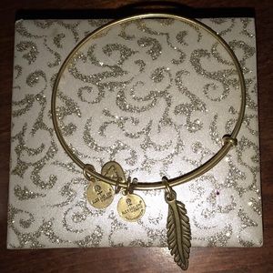 Alex and Ani's feather bracelet