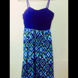 Blue maxi dress