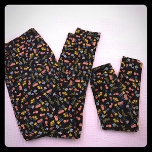 Mommy and Me Lularoe Leggings set (TC and S/M)
