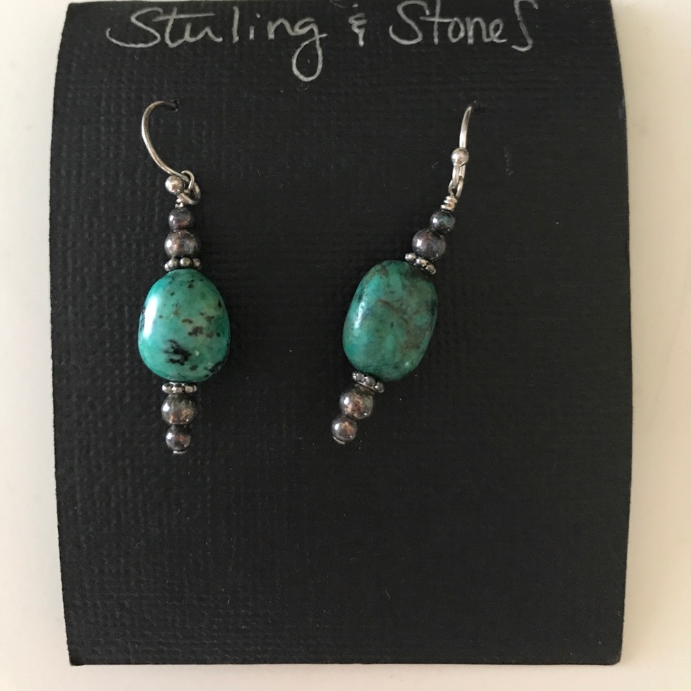 Stone earrings!