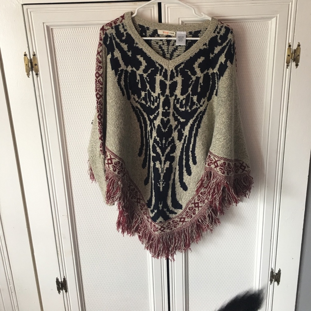 Sweater poncho