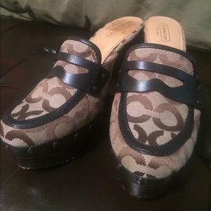 COACH Clogs Like-New!