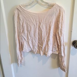 Long sleeve crop top