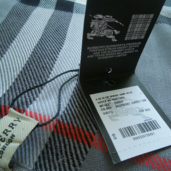 Burberry raspberry sorbet chk scarf price clearance