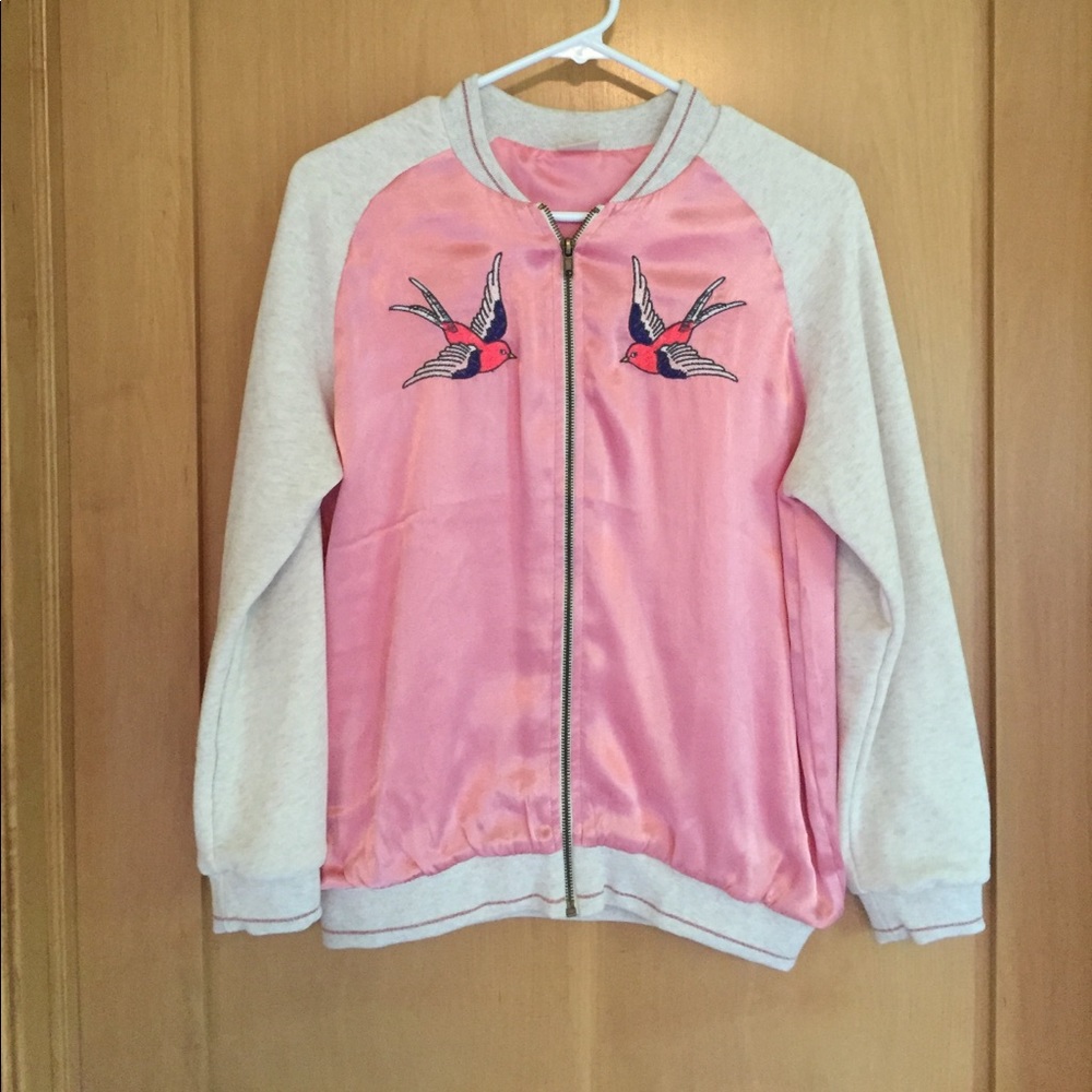 LAST CHANCE/5 DAYS Zara silk bomber jacket