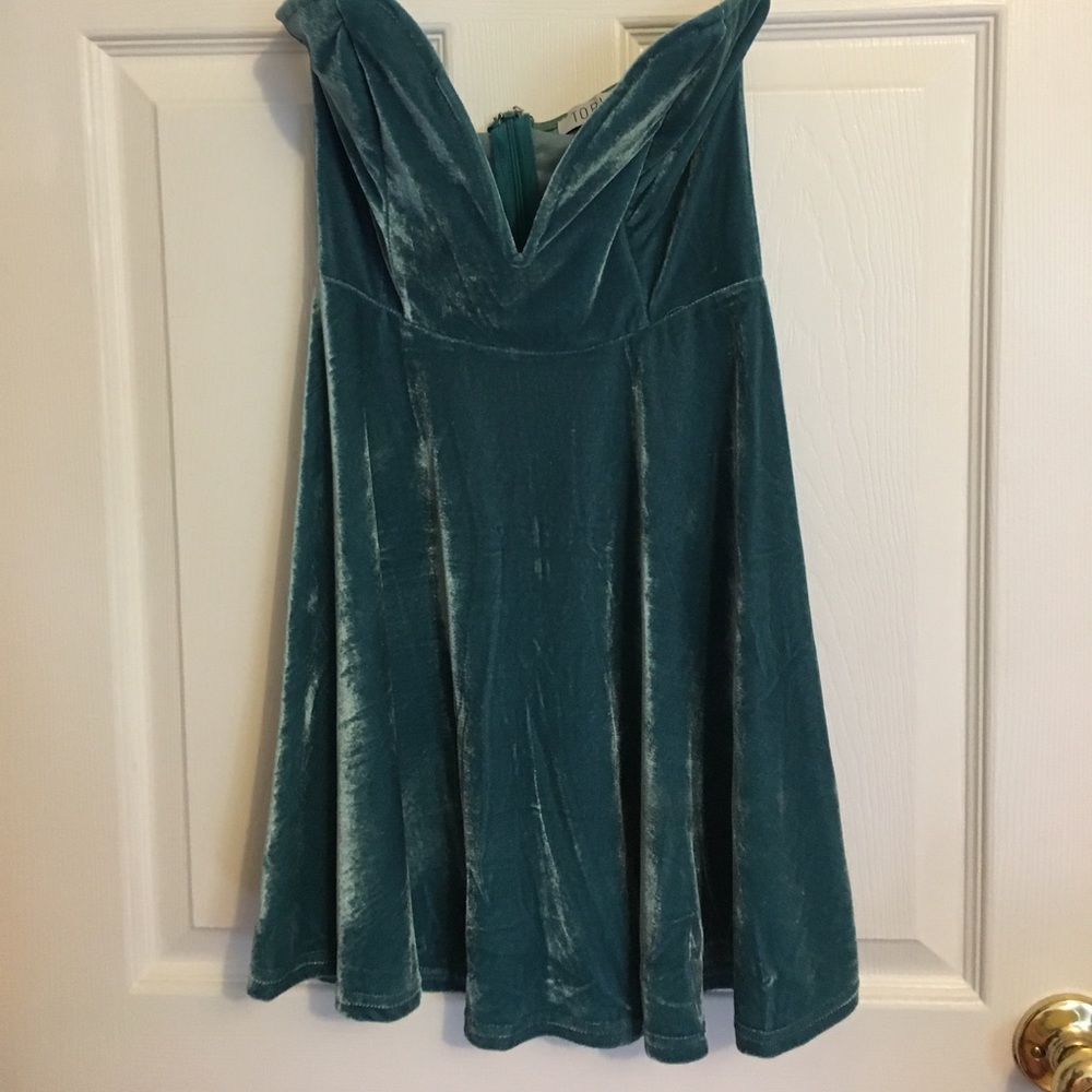 Tobi suede strapless sweetheart dress S