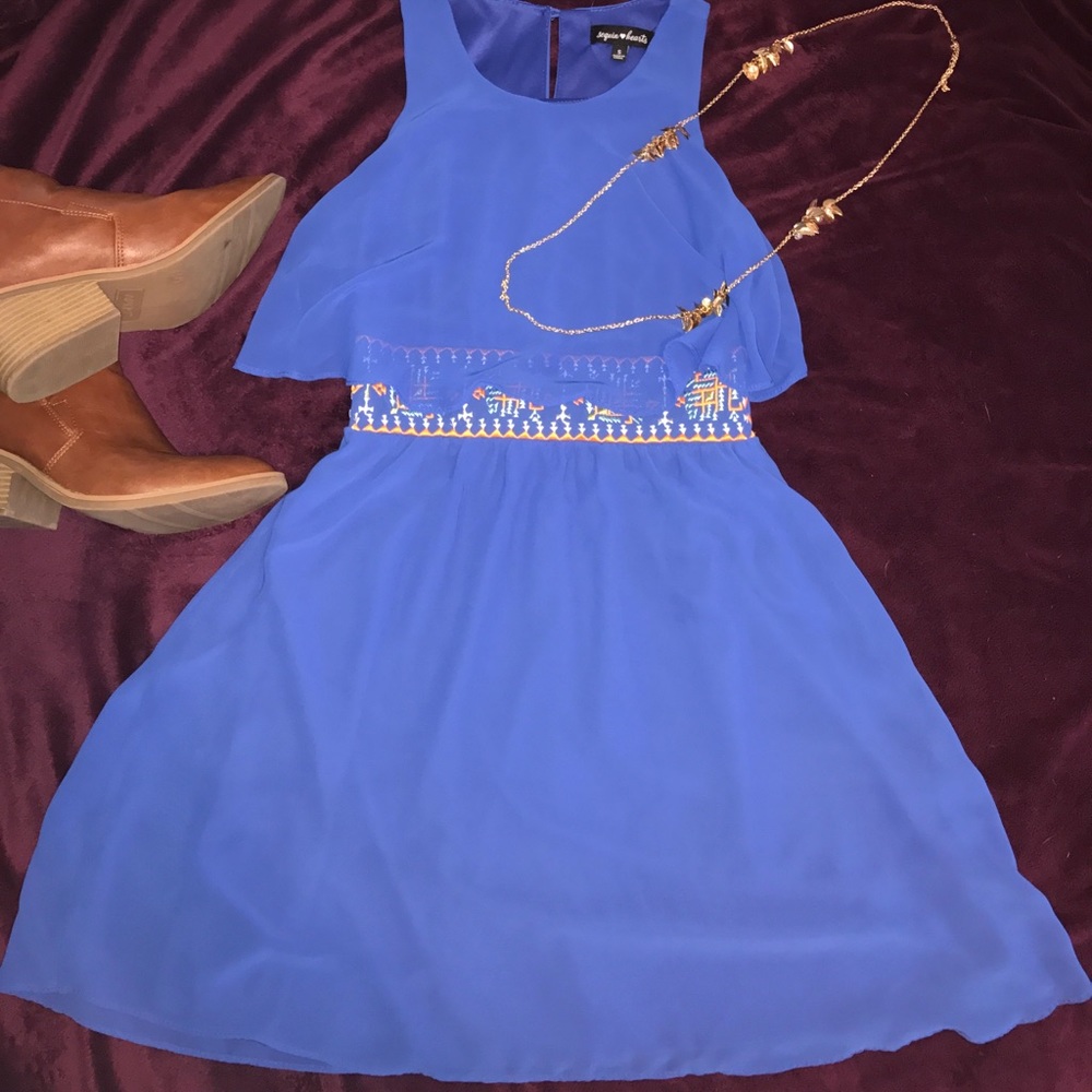 Sequin Hearts gorgeous blue dress! 🌻