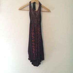 Free People halter top, decorated with beading