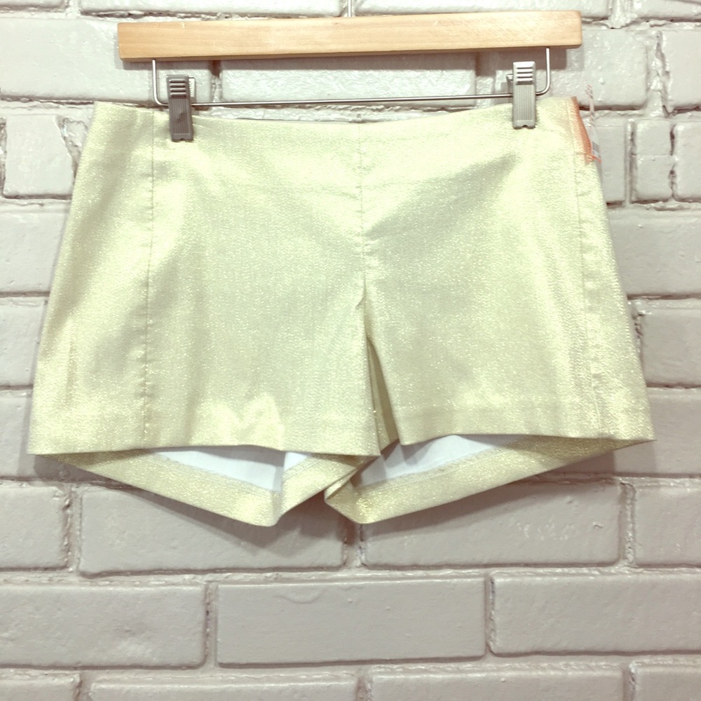 Lilly Pulitzer gold shorts