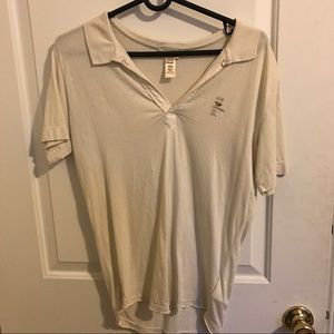 SOLD Diesel Polo Shirt, Off White, Size Small