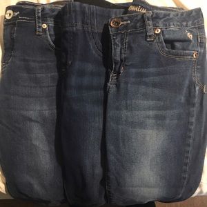 Lot of 3 pairs of Justice Jeans - Girls size 12 R
