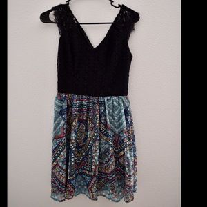 Geo pattern dress
