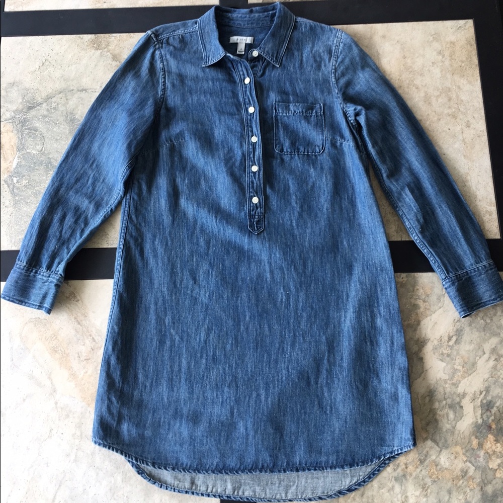J. Crew Denim Shirt Dress sz 6