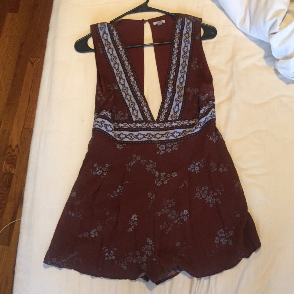 Ecote open back romper