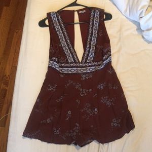 Ecote open back romper