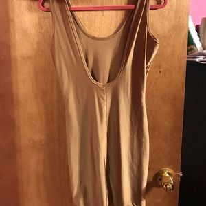 Scoop back mini dress