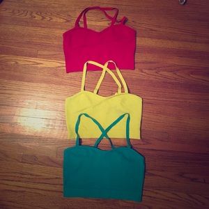 American Apparel knit bralette bundle