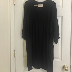 Long sleeve black dress