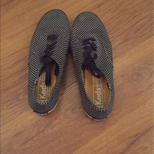 Blue Polka Dotted Keds