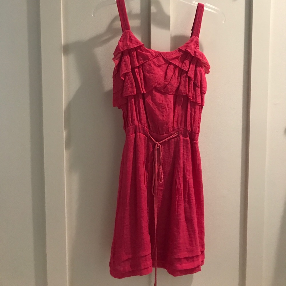 Hot pink dress