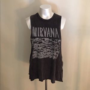 Brandy Melville Nirvana Muscle Tank - OS