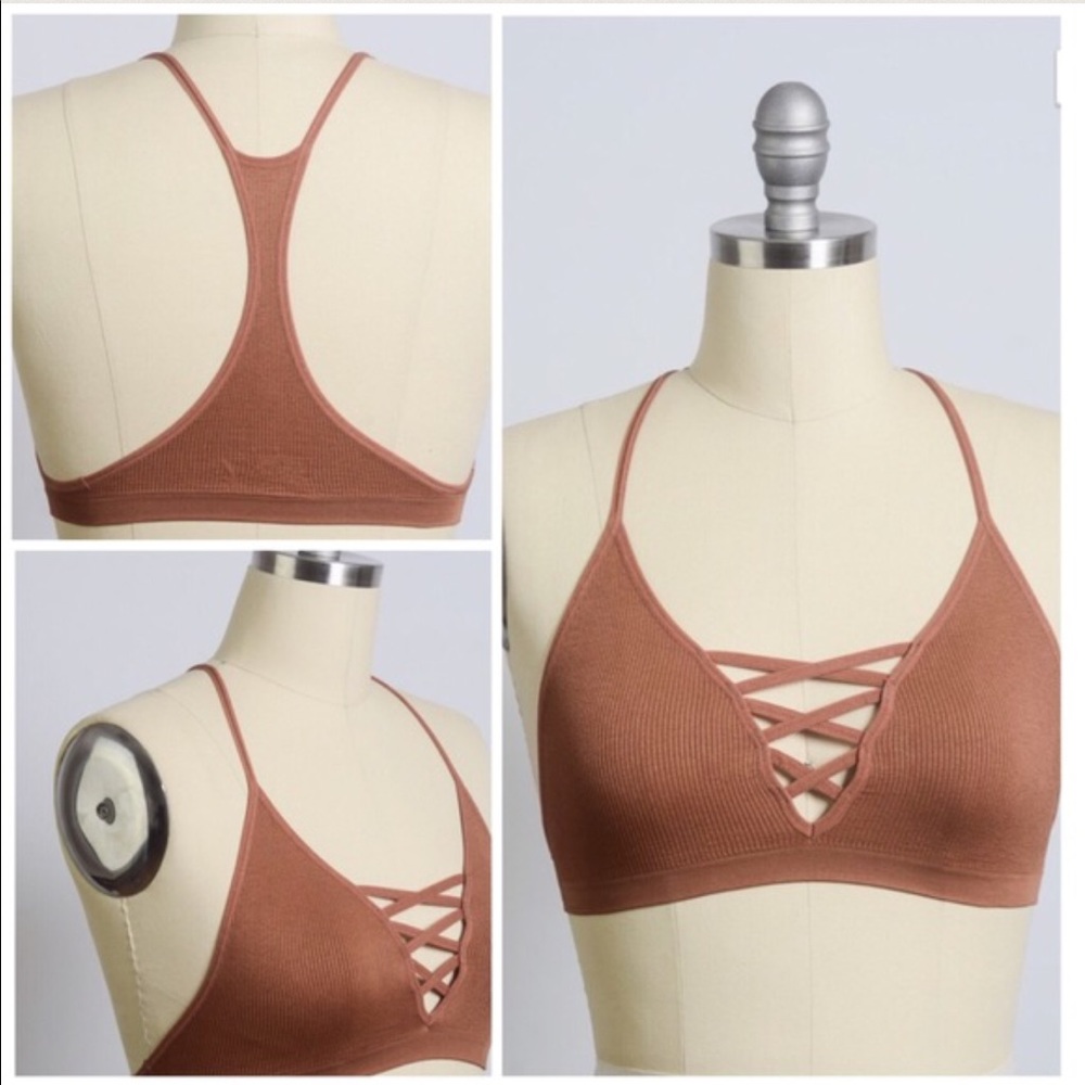 Lace Up Bralette - Picture 2 of 3