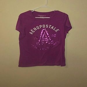 Purple Aeropostale graphic tee