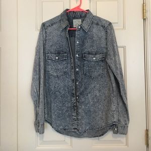 Acid Wash Light Jean Jacket